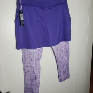 K-Swiss Skirt Capri Purple Opulence/Lilac Print Small